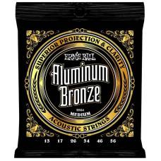 Струни для акустичної гітари Ernie Ball 2564 Medium Aluminum Bronze 13/56