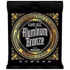 Струны для акустической гитары Ernie Ball 2564 Medium Aluminum Bronze 13/56