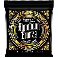 Струни для акустичної гітари Ernie Ball 2566 Medium Light Aluminum Bronze 12/54