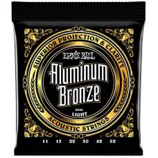 Струни для акустичної гітари Ernie Ball 2568 Light Aluminum Bronze 11/52