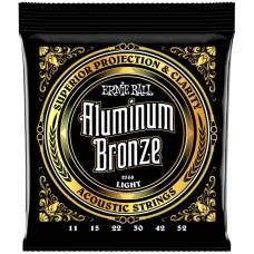 Струны для акустической гитары Ernie Ball 2568 Light Aluminum Bronze 11/52