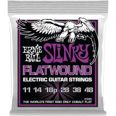 Струни для електрогітари Ernie Ball 2590 Power Slinky Flatwound 11/48