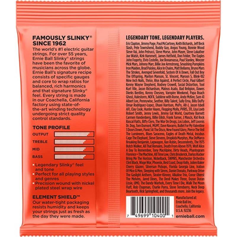 Струны для электрогитары Ernie Ball 2615 Skinny Top Heavy 7 10/62