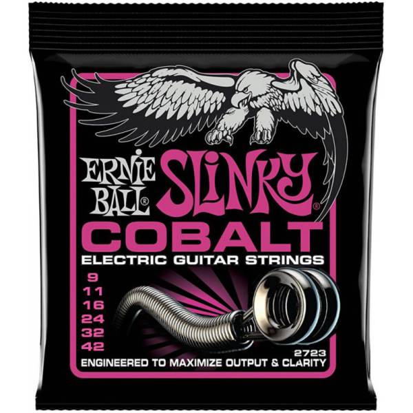 Струны для электрогитары Ernie Ball 2723 Cobalt Slinky 9/42