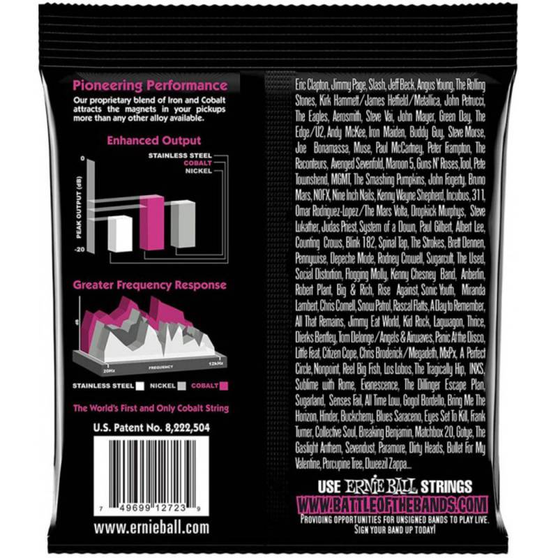 Струни для електрогітари Ernie Ball 2723 Cobalt Slinky 9/42