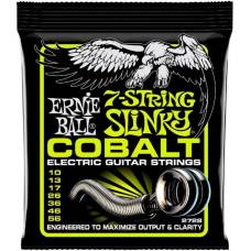 Струны для электрогитары Ernie Ball 2728 7-String Cobalt Slinky 10/56