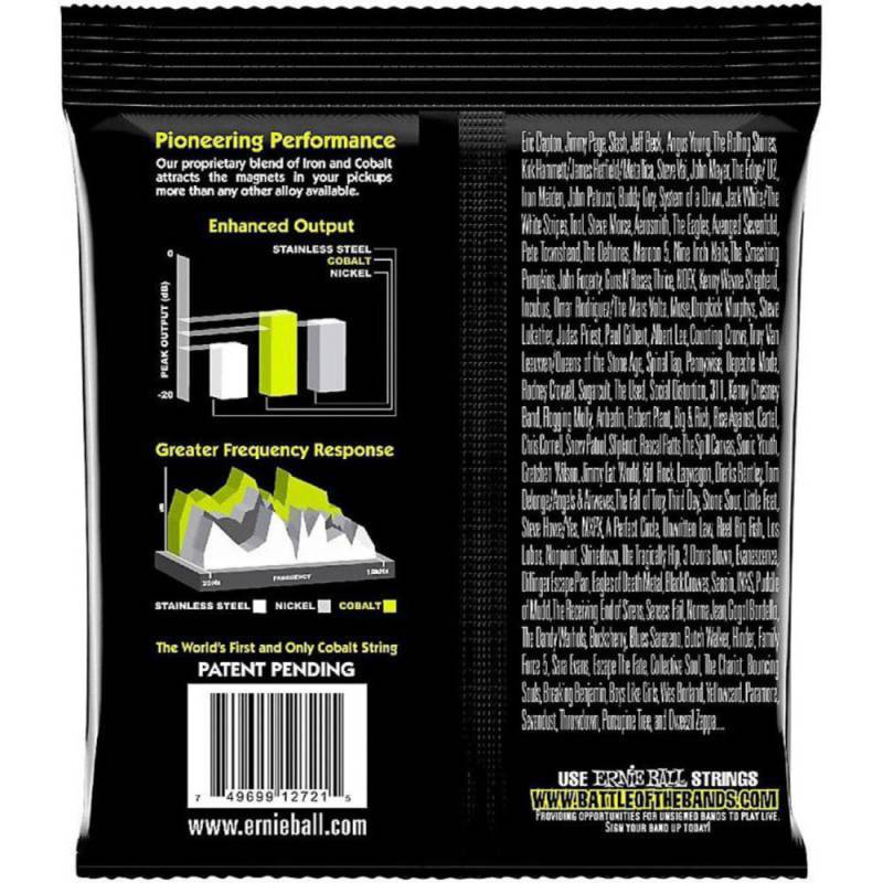 Струны для электрогитары Ernie Ball 2728 7-String Cobalt Slinky 10/56