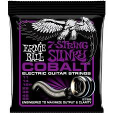 Струны для электрогитары Ernie Ball 2729 7-String Cobalt Slinky 11/58