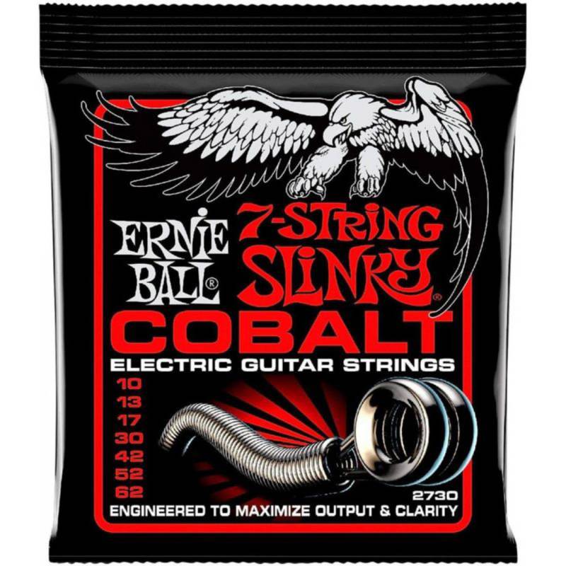 Струны для электрогитары Ernie Ball 2730 7-String Cobalt Slinky 10/62