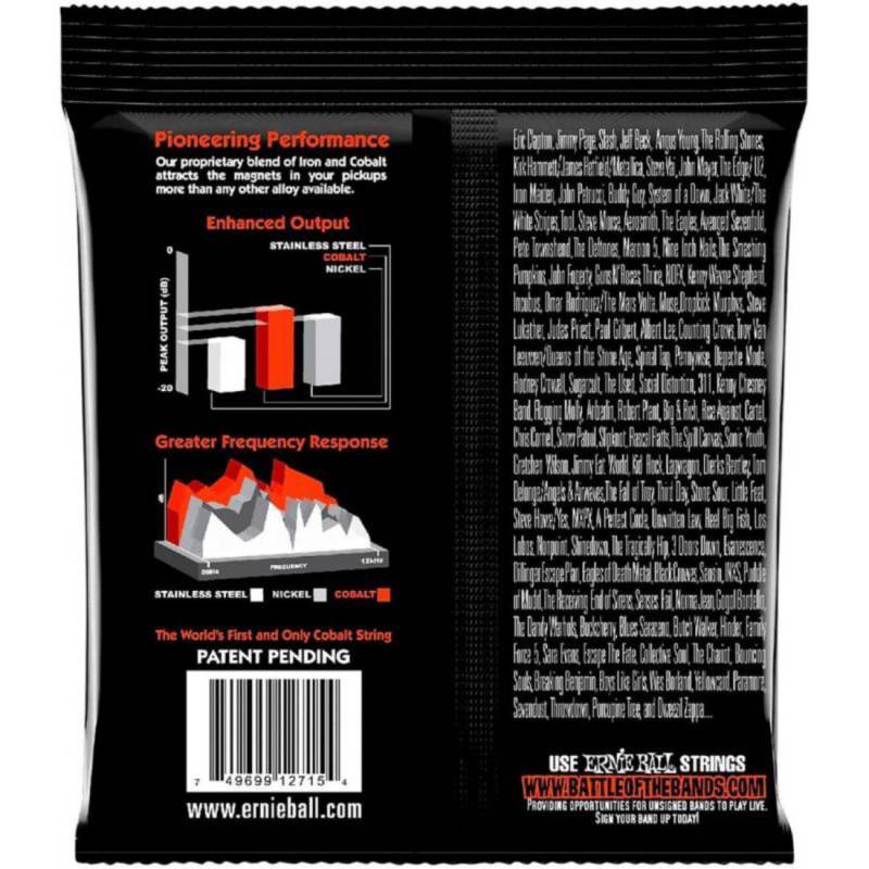 Струны для электрогитары Ernie Ball 2730 7-String Cobalt Slinky 10/62
