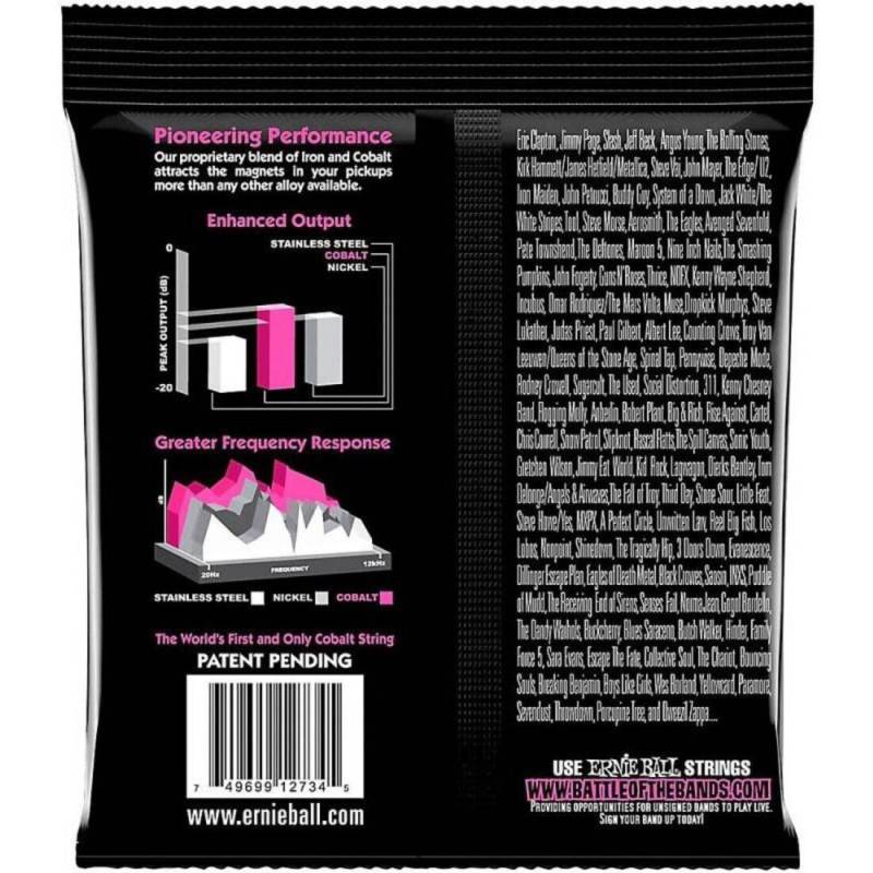 Струни для бас-гітари Ernie Ball 2734 Cobalt Super Slinky 45/100