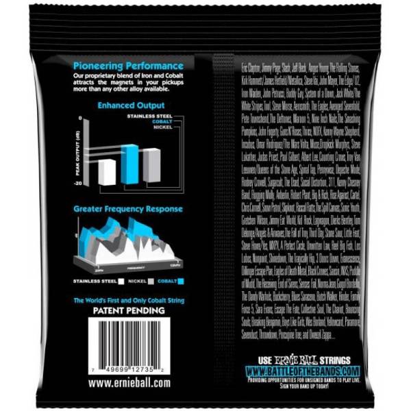 Струни для бас-гітари Ernie Ball 2735 Cobalt Extra Slinky 40/95