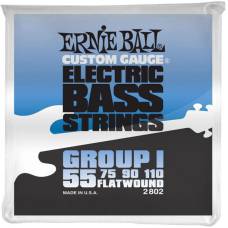 Струни для бас-гітари Ernie Ball 2802 Flatwound Group I 55/110