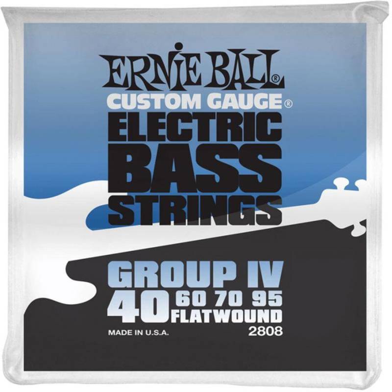 Струни для бас-гітари Ernie Ball 2808 Flatwound Group IV 40/95