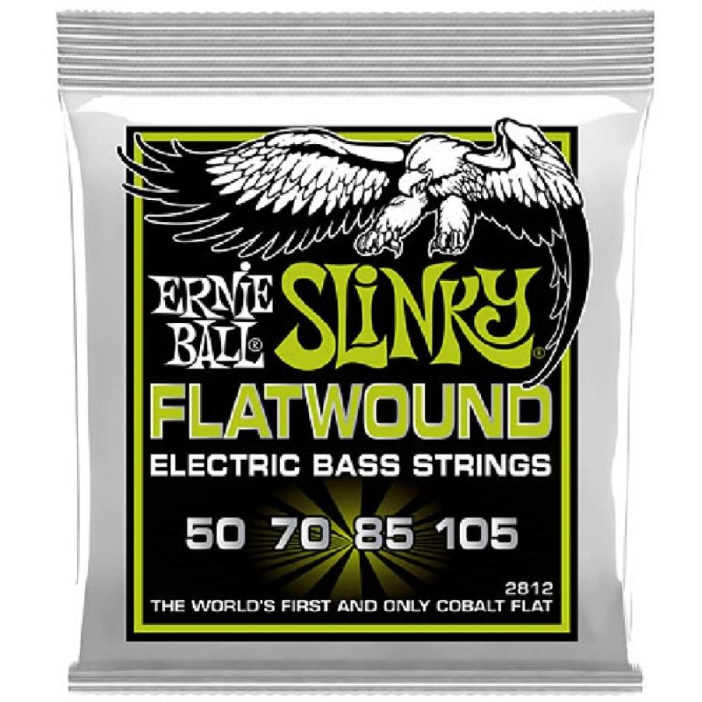 Струни для бас-гітари Ernie Ball 2812 Cobalt Slinky Flatwound 50/105