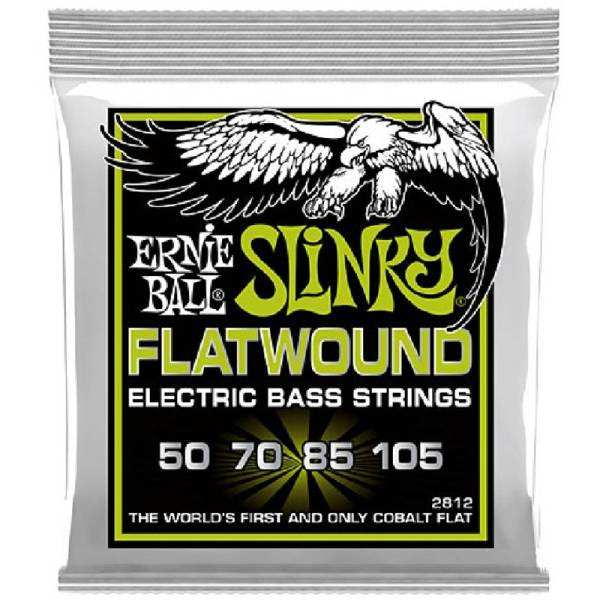 Струни для бас-гітари Ernie Ball 2812 Cobalt Slinky Flatwound 50/105