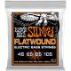 Струни для бас-гітари Ernie Ball 2813 Hybrid Cobalt Slinky Flatwound 45/105