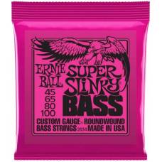 Струни для бас-гітари Ernie Ball 2834 Super Slinky Nickel Wound 4-String 45/100