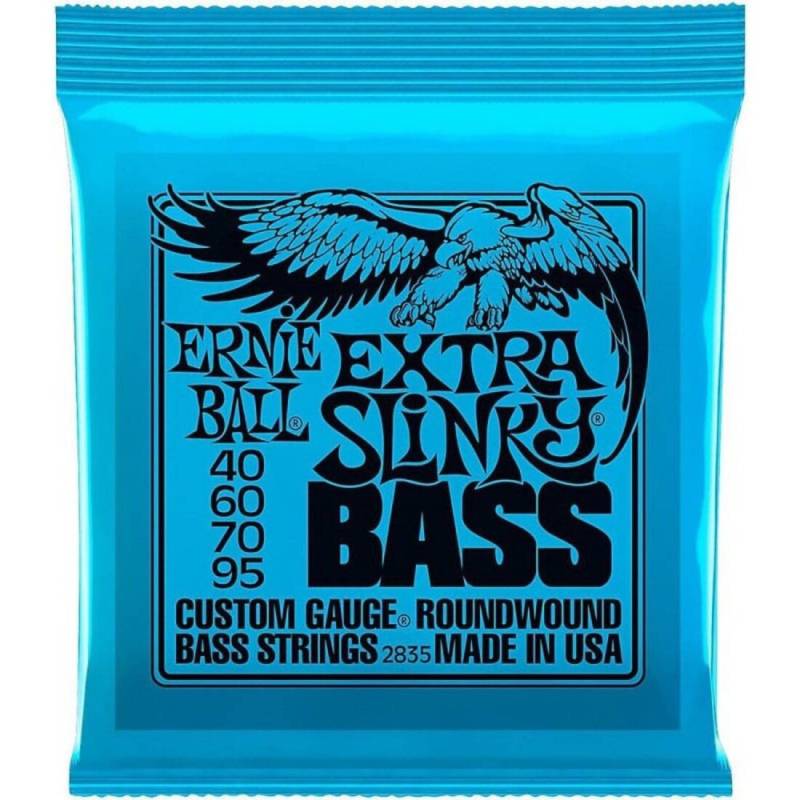 Струни для бас-гітари Ernie Ball 2835 Extra Slinky Nickel Wound 4-String 40/95