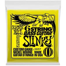 Струны для бас-гитары Ernie Ball 2837 6 String Slinky Nickel Wound 20w/90