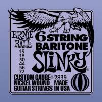 Струны для электрогитары Ernie Ball 2839 6-String Baritone Slinky Nickel Wound 13/72