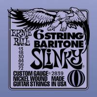Струны для электрогитары Ernie Ball 2839 6-String Baritone Slinky Nickel Wound 13/72