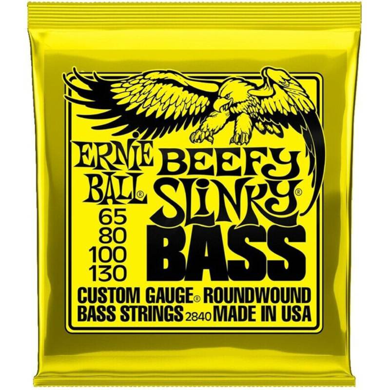 Струны для бас-гитары Ernie Ball 2840 Beefy Slinky Nickel Wound 65/130