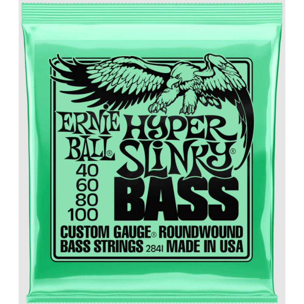 Струни для бас-гітари Ernie Ball 2841 Hyper Slinky Bass Nickel Wound 40/100