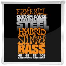 Струны для бас-гитары Ernie Ball 2843 Hybrid Slinky Stainless Steel 45/105