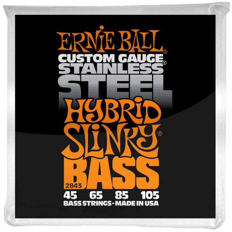 Струны для бас-гитары Ernie Ball 2843 Hybrid Slinky Stainless Steel 45/105