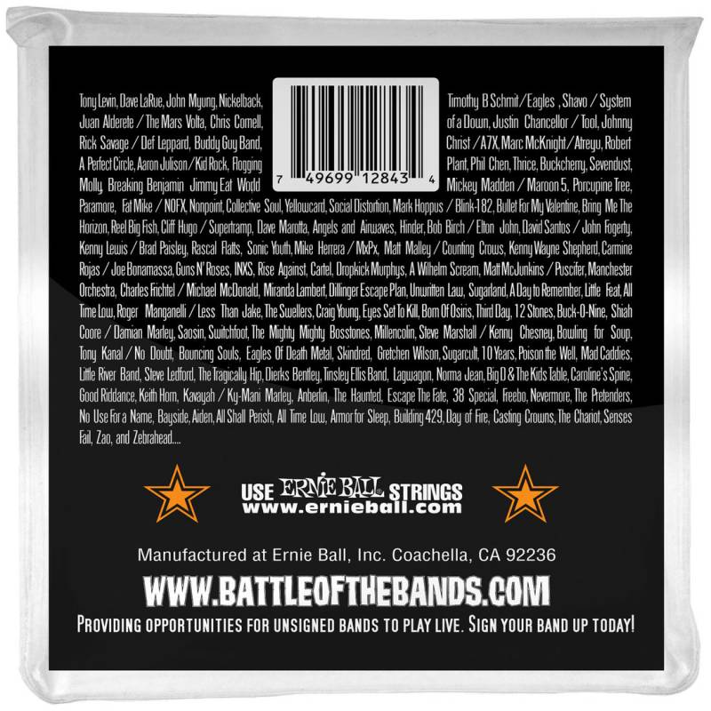 Струны для бас-гитары Ernie Ball 2843 Hybrid Slinky Stainless Steel 45/105