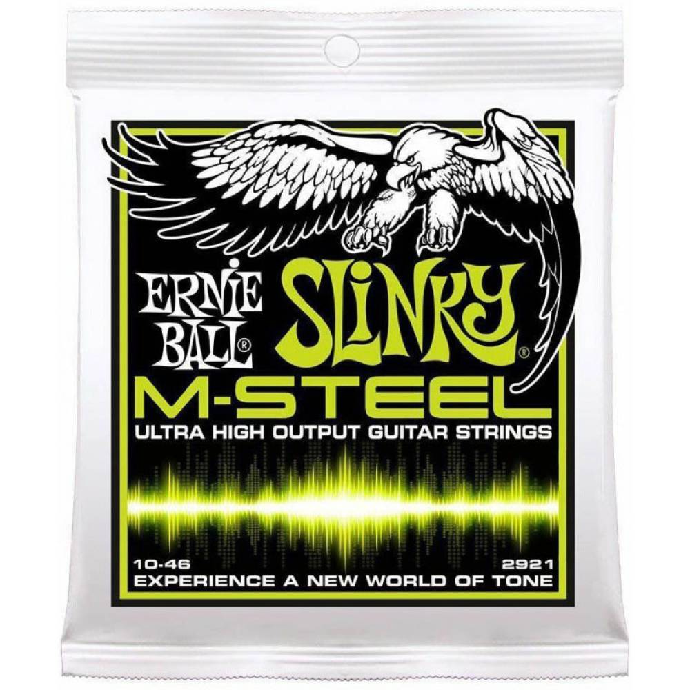 Струни для електрогітари Ernie Ball 2921 M-Steel Regular Slinky 10/46