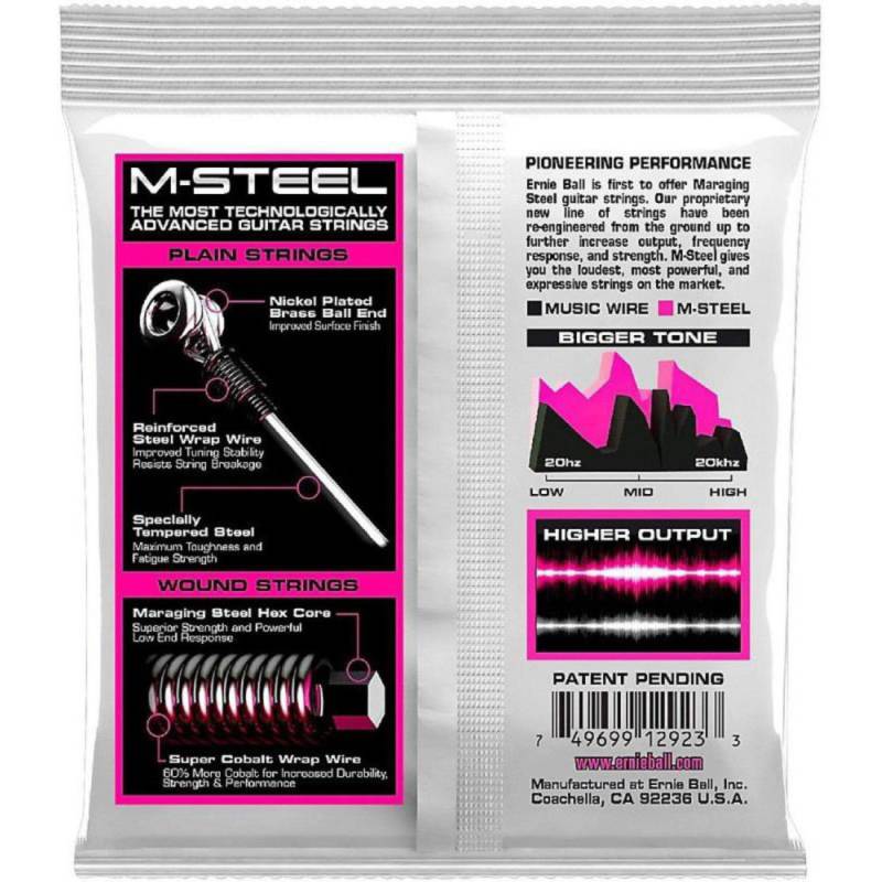Струны для электрогитары Ernie Ball 2923 M-Steel Super Slinky 9/42