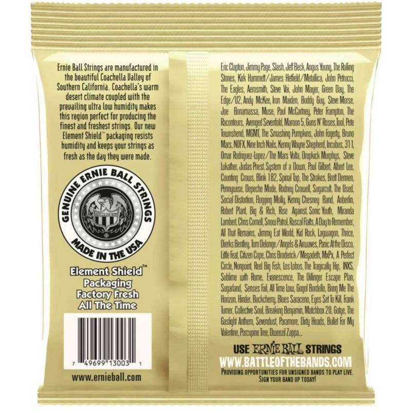 Струни для акустичної гітари 3 Sets Ernie Ball 3003 Earthwood 80/20 Bronze Medium Light 12/54