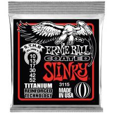 Струны для электрогитары Ernie Ball 3115 Regular Slinky Titanium Coated 10/52