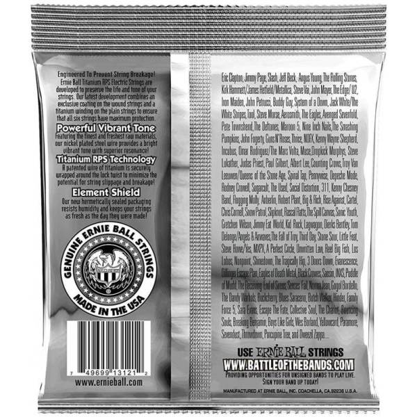 Струны для электрогитары Ernie Ball 3121 Regular Slinky Titanium Coated 10/46