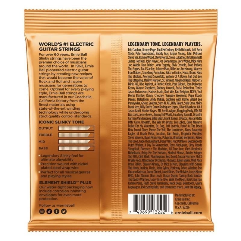 Струны для электрогитары 3 Sets Ernie Ball 3222 Hybrid Slinky Nickel Wound 9/46
