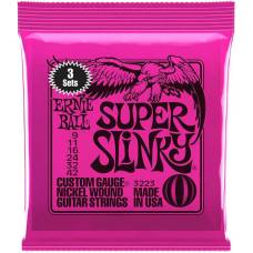 Струны для электрогитары 3 Sets Ernie Ball 3223 Super Slinky Nickel Wound 9/42