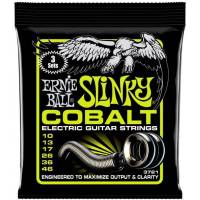Струни для електрогітари 3 Sets Ernie Ball 3721 Cobalt Slinky 10/46