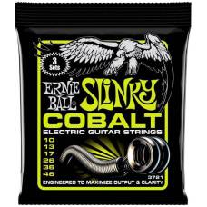 Струни для електрогітари 3 Sets Ernie Ball 3721 Cobalt Slinky 10/46