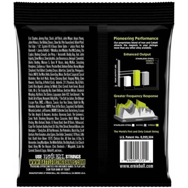 Струны для электрогитары 3 Sets Ernie Ball 3721 Cobalt Slinky 10/46