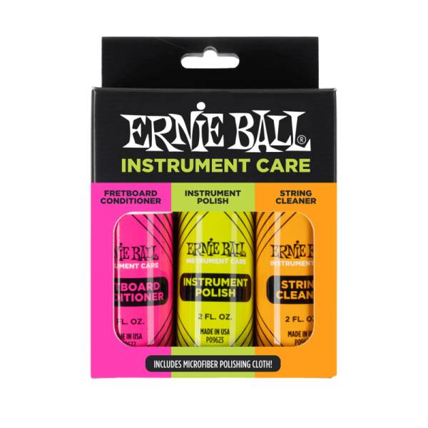 Набір Ernie Ball 4225 Instrument Care 3-pack with Microfiber