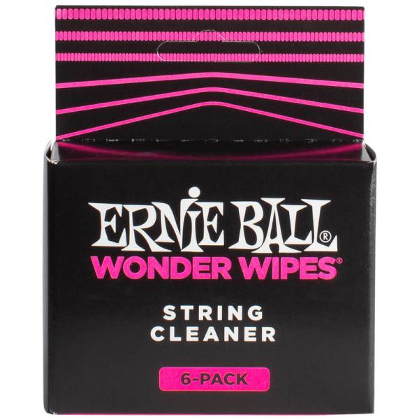 Очищаючі серветки для струн Ernie Ball 4277 Wonder Wipes String Cleaner (6 шт.)