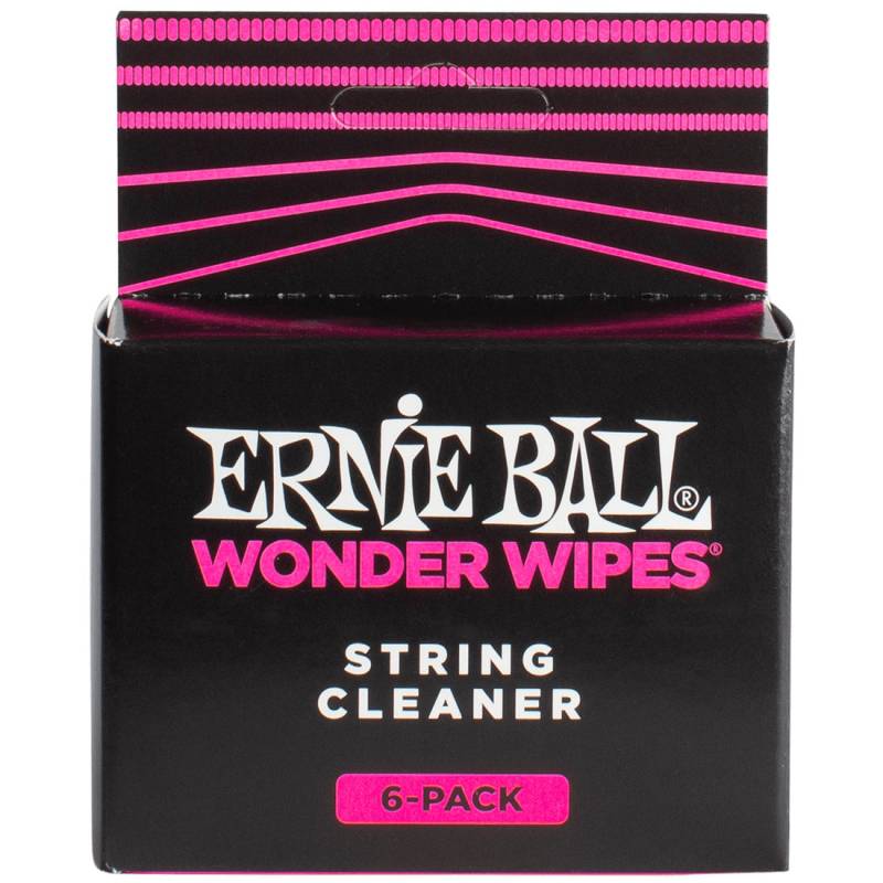 Чистящие салфетки для струн Ernie Ball 4277 Wonder Wipes String Cleaner (6 шт.)
