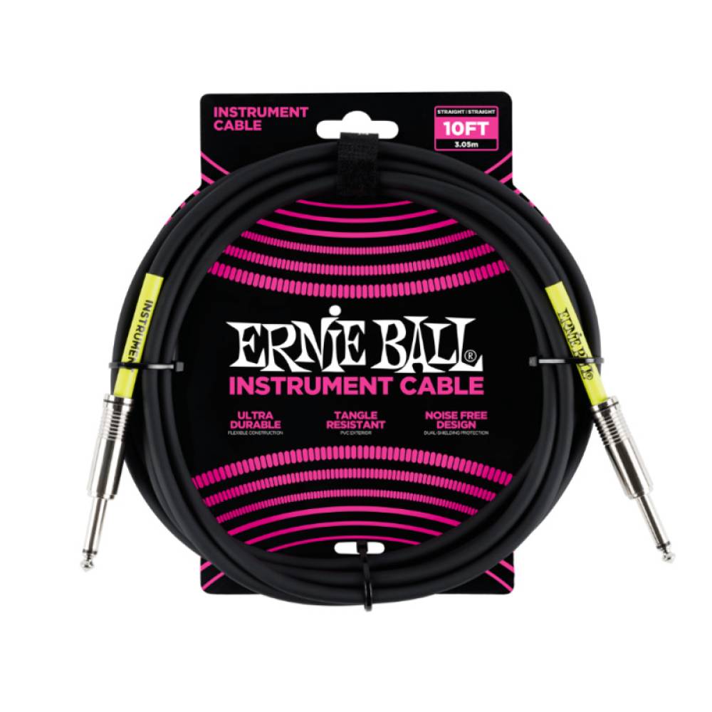 Інструментальний кабель Ernie Ball 6048 Classic Instrument Cable Straight/Straight - Black 3м (10ft)