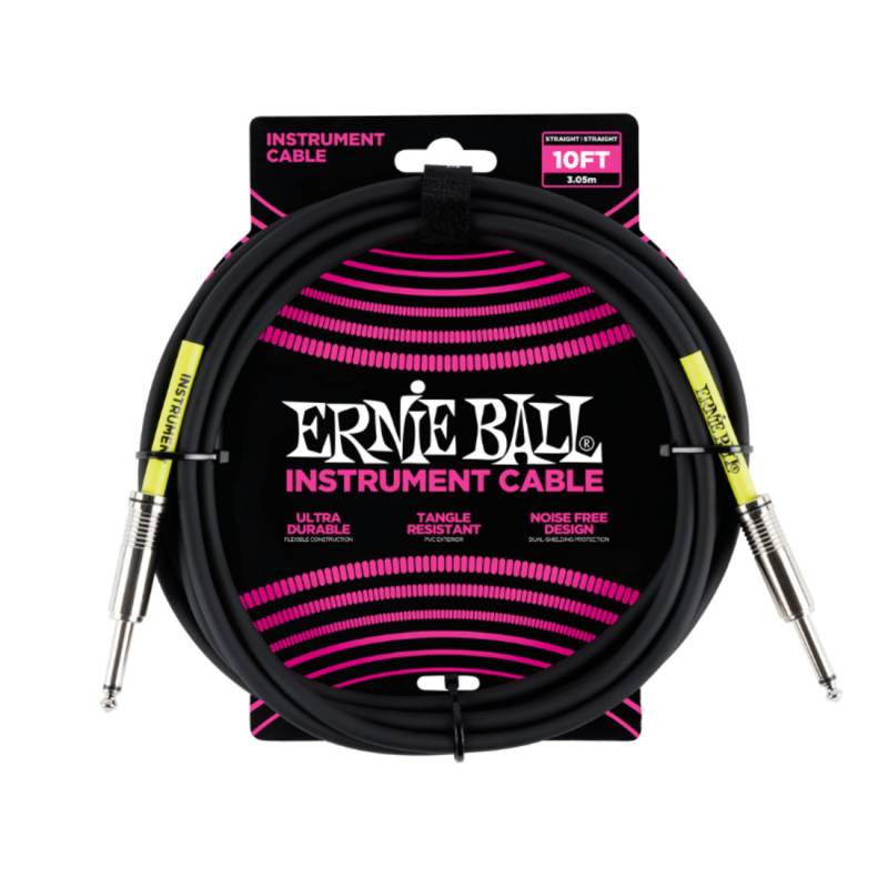 Кабель инструментальный Ernie Ball 6048 Classic Instrument Cable Straight/Straight - Black 3м (10ft)