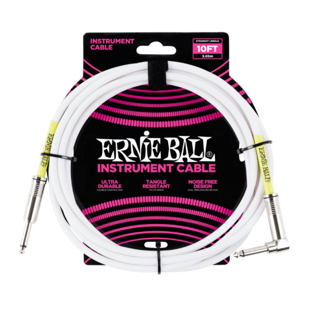 Кабель инструментальный Ernie Ball 6049 Classic Instrument Cable Straight/Angle - White 3м (10ft) Кабель инструментальный Ernie Ball 6049 Classic Instrument Cable Straight/Angle - White 3м (10ft)
