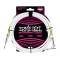 Кабель инструментальный Ernie Ball 6049 Classic Instrument Cable Straight/Angle - White 3м (10ft)