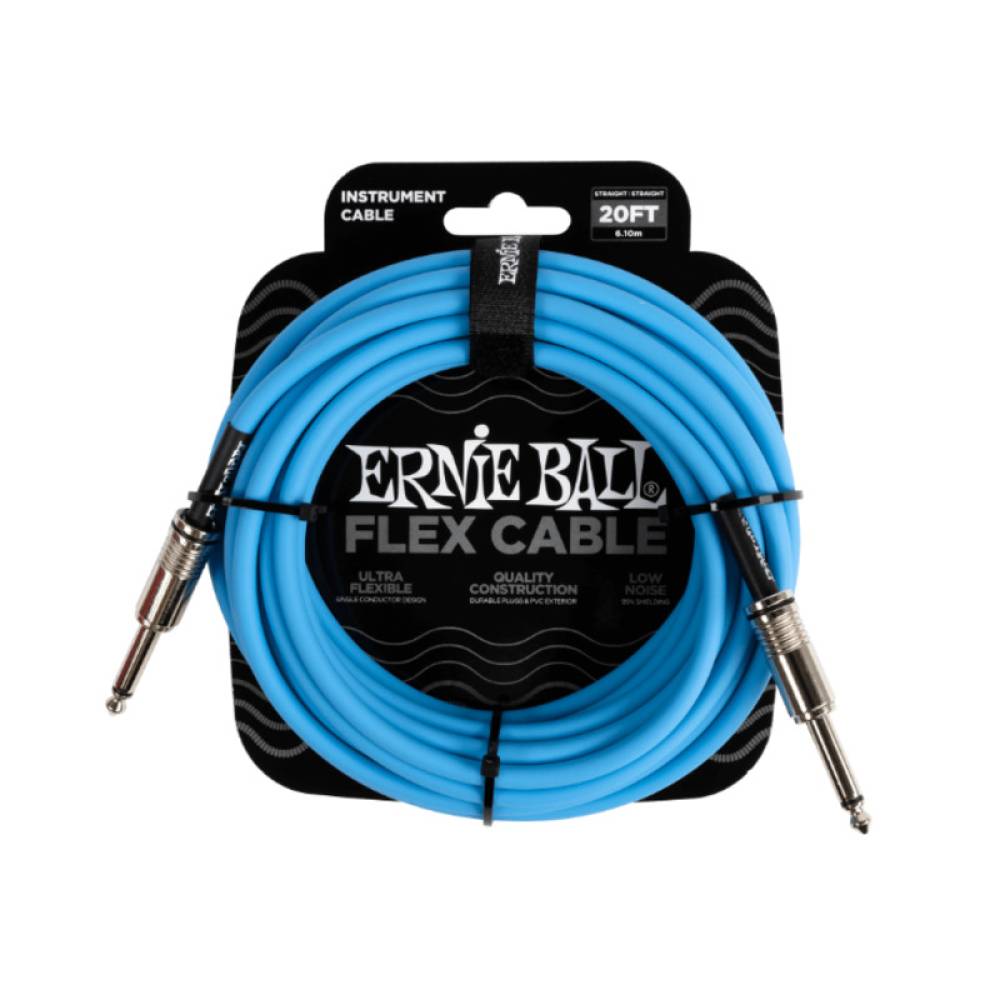 Інструментальний кабель Ernie Ball 6417 Flex Cable Blue 6м (20ft)