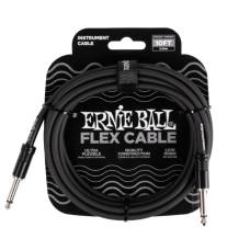 Інструментальний кабель Ernie Ball 6434 Flex Cable Black 3м (10ft) Straight/Straight